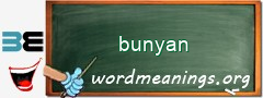 WordMeaning blackboard for bunyan